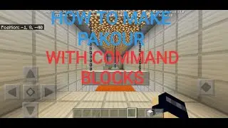 базовый паркур с использованием командного блока #Minecraft