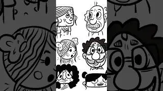 characters with basic shapes l #art #artist #digitalart #cartoon #character #shorts l smcreativert