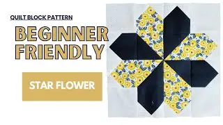 I Have the Secret Key to a Perfect Flower Star Quilt Block