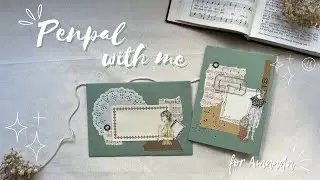Penpal with me - for Amanda- vintage theme, asmr and lofi, no talking 👩🏼&zwj;🎨💌 penpal letters, Flipbook