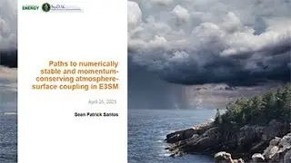 Paths to numerically stable and momentum-conserving atmosphere-surface coupling in E3SM