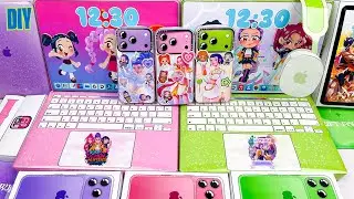 ASMR Paper DIY ✨ Apple X HUNTRIX Blind Bag $1 Vs $1000 | Pink Vs Green MacBook & iPhone | Episode 12