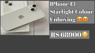 iPhone 13 Starlight Colour Unboxing Best iPhone Under 70000😍😍😍#Iphone 13#talktechunboxing#