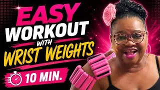 Plus size workout at home exercise with wrist weights, Healthy Weight Loss journey chit chat tips 