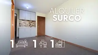 🟢 421| Alquiler de minidepartamento en Surco, CUARTO PISO, a 3 cuadras del Tren del Saber 📚 1 x 1