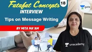 Tips on Message Writing | L 18 | Fatafat Concepts | GATE 2022 CSE | Mita Mam