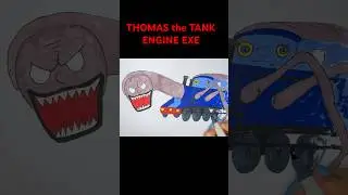 THOMAS the TANK ENGINE EXE drawing #drawing #coloring #shorts #thomastrainexe #thomasthetankengine