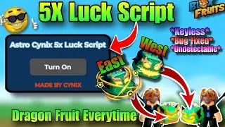 Bloxfruits Latest 5x Luck Script 🔥 *Guaranteed Dragon Fruit* 😲 | Keyless | Astro Cynix | #bloxfruits