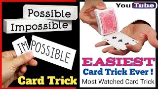 Impossible Card Trick 🤯 Easiest Card Trick Ever 🫠 Most Wached Card Trick 😎 #cardtrick #magic #viral