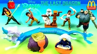 2021 McDONALD'S DISNEY RAYA AND THE LAST DRAGON MOVIE HAPPY MEAL TOYS COMPLETE SET 8 UNBOXING REVIEW