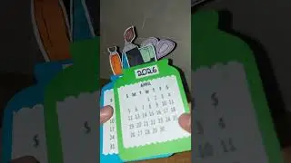 DIY calendar /desk calendar /paper ideas #shorts #DIY #calendar #papercraft