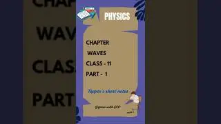 Waves | Class 11th | Physics | Short Notes📔 | Part 1 #shorts #shortsfeed #physics #oscillation #jee