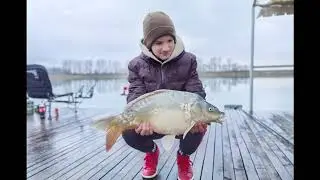 Winter method feeder fishing from above