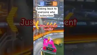 How to get a free subscriber! #rl #subscribetomychannel #smallyoutuber #rocketleague #rlclips