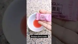 BioAqua Sheet Masks||Watermellon sheet masks||#shortfeed #trending #asthetic #viral #youtubeshorts