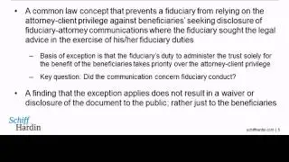 If You Think Communications Between Independent Trustees and