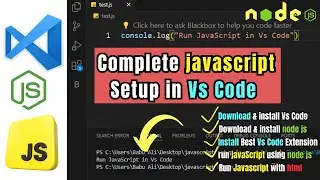 Vs Code Setup For JavaScript | How to run JavaScript using node js in Visual Studio Code In Hindi