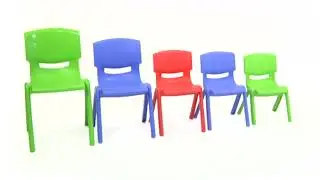 EMMA + OLIVER 4 Pack Blue Plastic Stackable School Chair Review, Lightweight, little chairs perfect