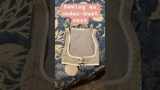 Sewing a fantasy style underbust corset/vest #sewing