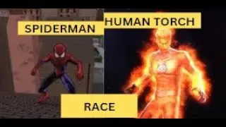 ULTIMATE SPIDERMAN (2005) | SPIDERMAN AND JOHNNY STORM RACE