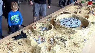 Huge LEGO Star Wars Tatooine with Jabba's Palace, Millennium Falcon Hangar & More!