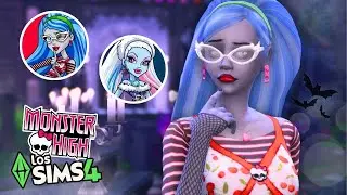 Ghoulia y Abbey de MONSTER HIGH en Los Sims 4 ☠️ Los Sims 4 MONSTER HIGH CAS Challenge | CC LINKS