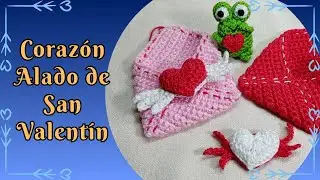 Coraz&oacute;n Alado de San Valent&iacute;n &iexcl;Todo el mundo quiere uno! - Paso a Paso en Crochet 💙💙💙