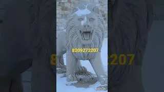 घर या मंदिर के लिए शेर की मूर्तीयाँ / Marble Lion Statues / Lion Marble Murti / Lion Maker Artist