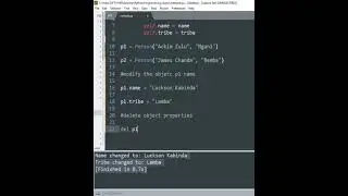 Modifying Object Properties in python || OOP #code #python #programming 