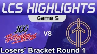 100 vs GG Game 5 Highlights Losers' Bracket R1 LCS Spring 2023 100 Thieves vs Golden Guardians