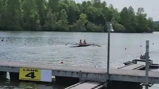 Bowing the U-17 double at Dogwood Championship Regatta - 4/27/25