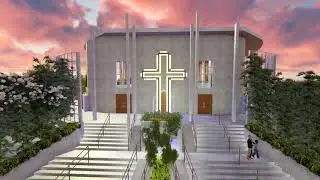 Church interior walk-through