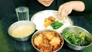 Pork Curry Eating With Rice || Asmr Mukbang ||