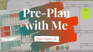 Pre-Plan with Me ~ PiperPaperCo ~ Target Dollar Spot planner