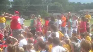 Joseph Nordan (bass player) leading his groups OMC cheer!