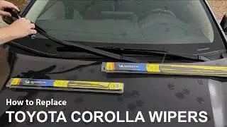 Toyota Corolla (2019-2025) Windshield Wipers Replacement + RainX Application