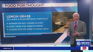 10 pounds of food tossed during inspection at Maryville restaurant