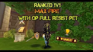 Wizard101 : RANKED 1V1 WITH OP FULL RESIST PET !!!