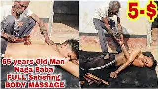 Indian Barber,Naga baba full body massage and Alignment Asmr bones cracking Asmr massage therapy 