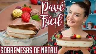PAVÊ FÁCIL DE BISCOITO/BOLACHA COM CHOCOLATE (Sobremesas Simples de Natal): Bom Gosto por Gabi Rossi