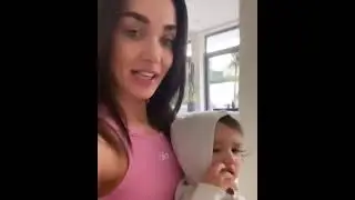 Amy Jackson cute video with her baby