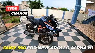 Apollo alpha H1 Tyre Chnange For Duke 390