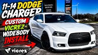 Custom Vicrez widebody kit installation for 11-14 Dodge Charger Tutorial