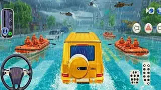 My Golden Super Car Stuck In Flood 🌊- Can I Survive-3d Driving Class new update 2026-Mobile Gameplay