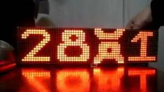 LED rolling numbers clock, testing concept of fx.
