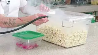 Использование коптильного пистолета PolyScience Smoking Gun Pro с контейнером с крышкой
