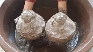 mountain shapes crunchy crunch stone blackish Concrete super mixing and satisfied water crumbling 💦💦