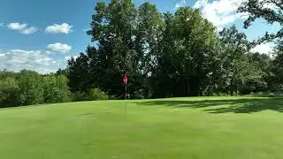 4K Drone of Vintage Golf Course in Staples Minnesota USA