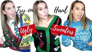 UGLY CHRISTMAS & HANUKKAH SWEATER TRY ON HAUL
