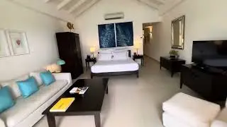 Two Bedroom Beach Balcony Suite room tour at Carlisle Bay Antigua